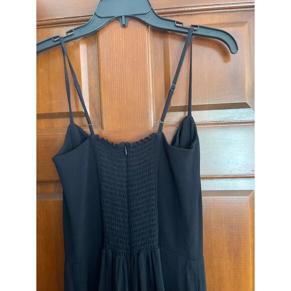 Reformation cropped ankle wide leg jumpsuit size 10 - Picture 5 of 7